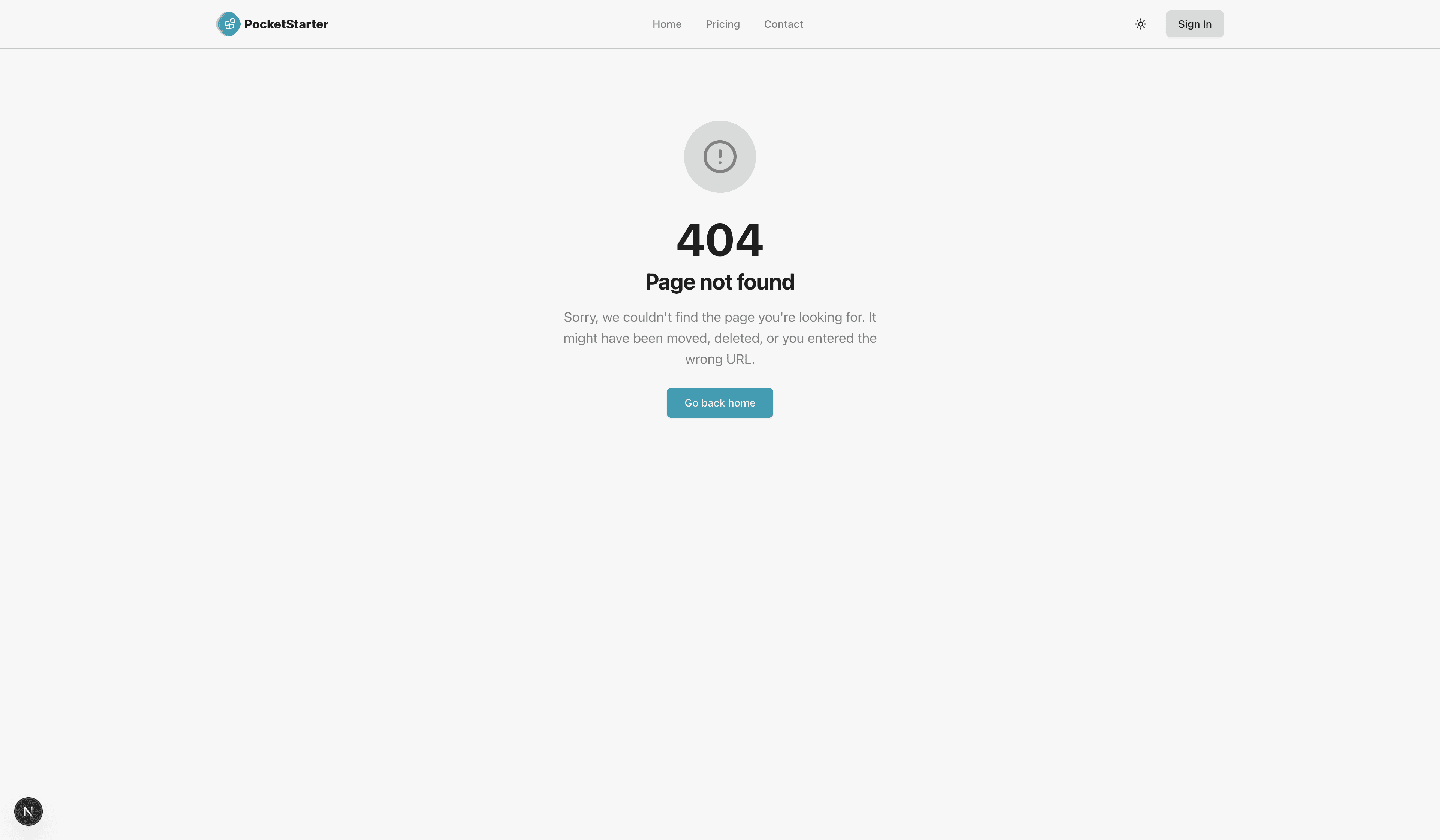 Simple 404 page